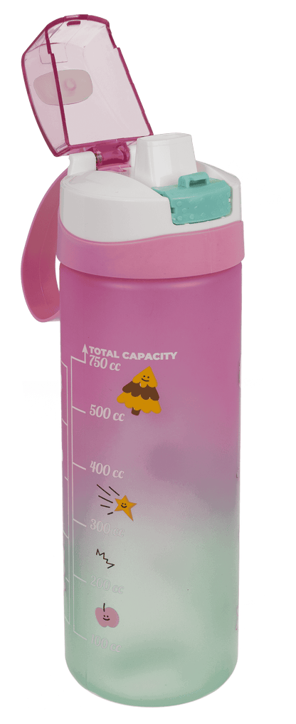 Drinking bottle with drinking indicator,