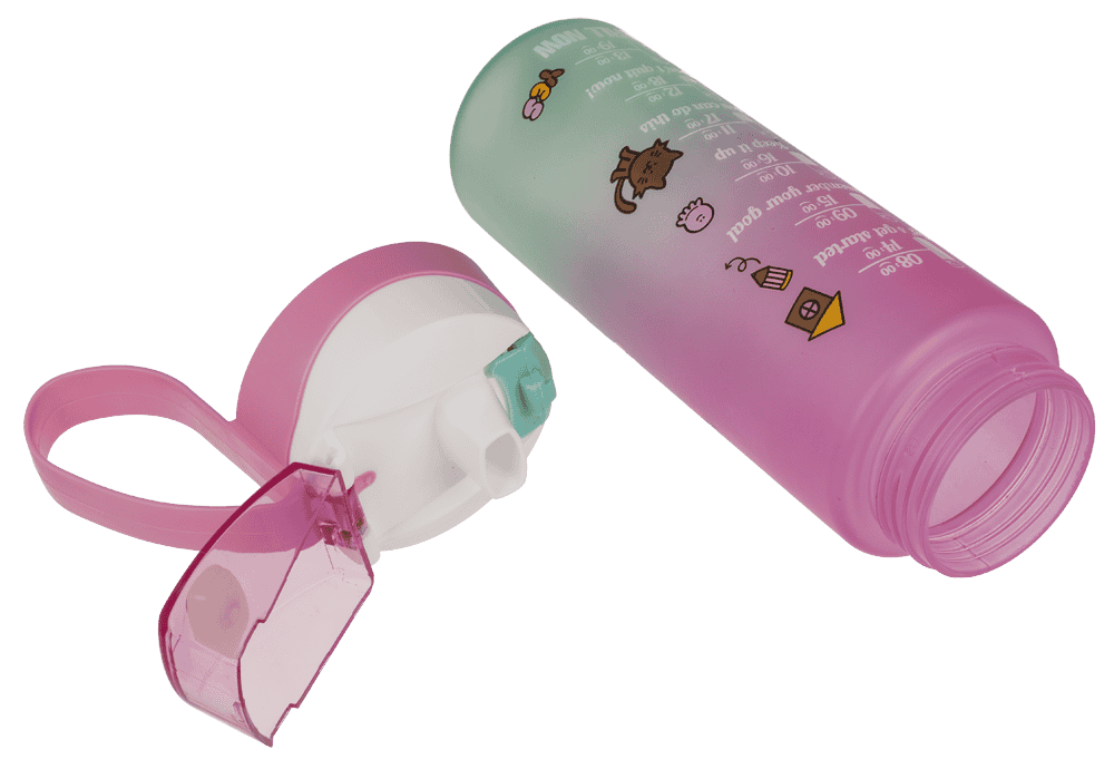 Drinking bottle with drinking indicator,