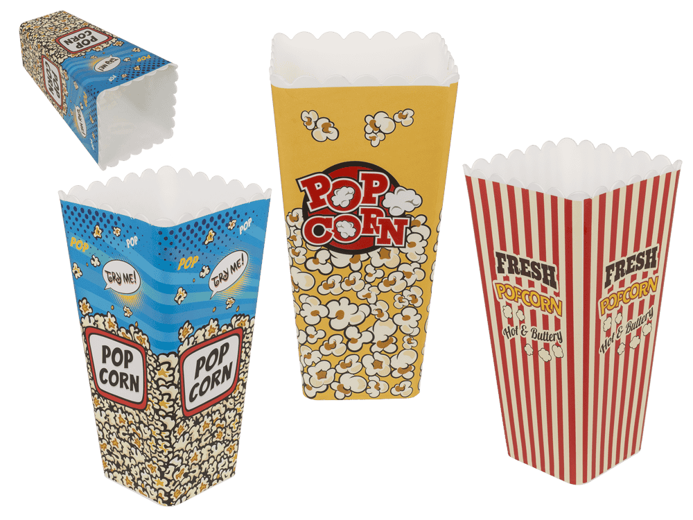 Square snack bucket, 10 x 10 x 24.2 cm,