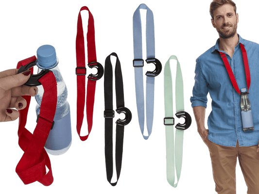 Porte-bouteilles à accrocher autour du cou