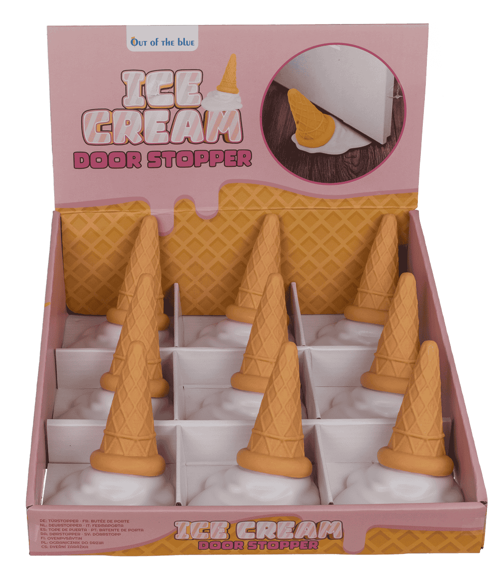 Door Stopper, Ice Cream, 11 x 9,5 x 10 cm,