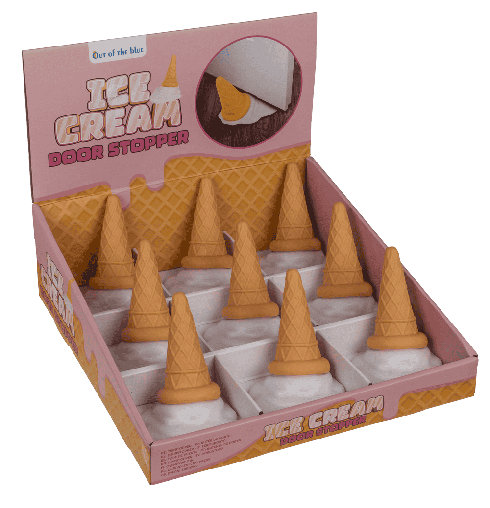 Door Stopper, Ice Cream, 11 x 9,5 x 10 cm,