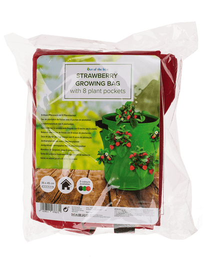 Strawberry Growing bag, with 8 plant pockets,