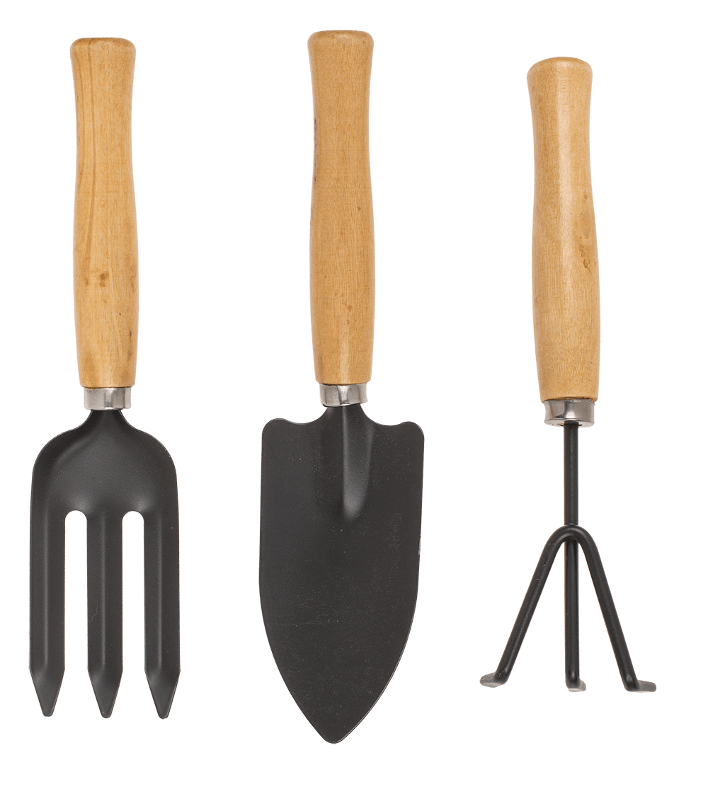 Small garden tools,Tiny Gardening, set of 3