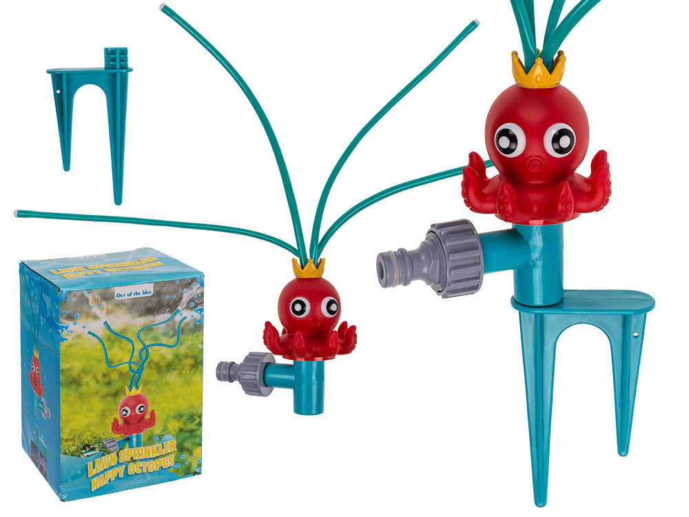 Lawn sprinkler, Happy Octopuss, 11 x 8 x 21 cm,