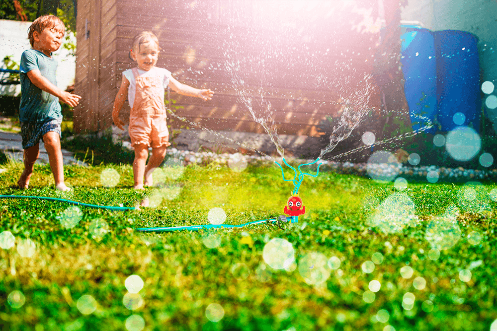 Lawn sprinkler, Happy Octopuss, 11 x 8 x 21 cm,