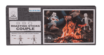 BBQ Roasting Sticks, Couple, set of 2, 20 cm,