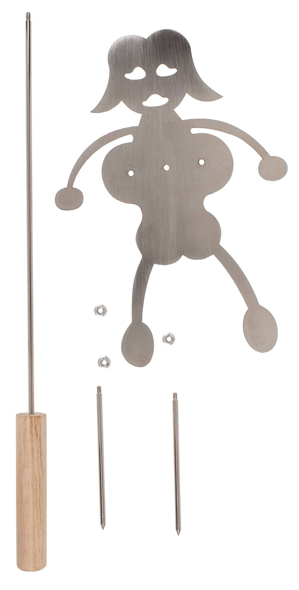 BBQ Roasting Sticks, Couple, set of 2, 20 cm,