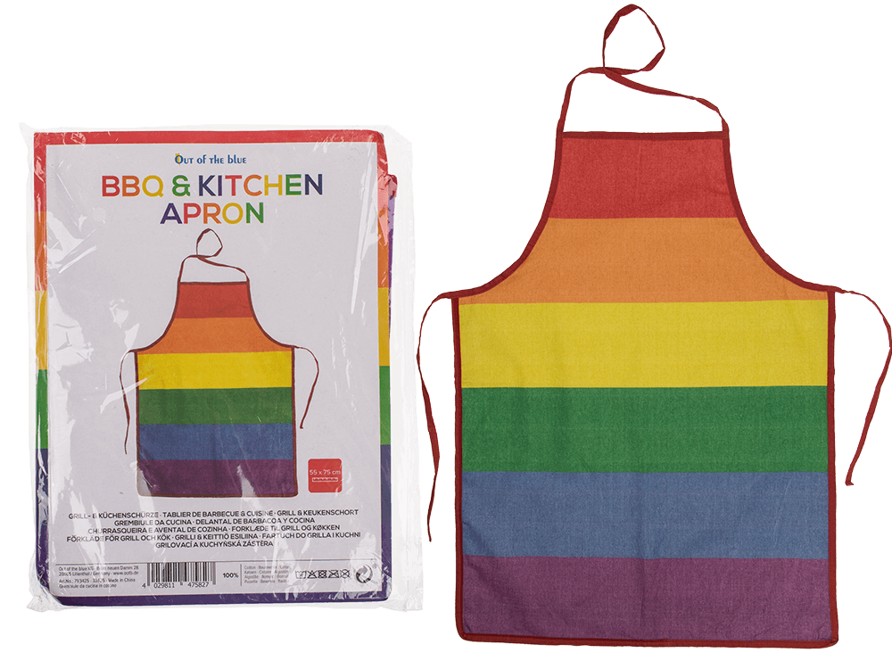 BBQ & Kitchen Apron, Pride,100%