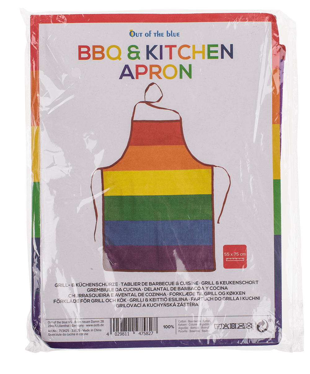BBQ & Kitchen Apron, Pride,100%