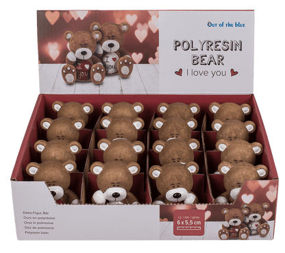 Polyresin bear, I love you,