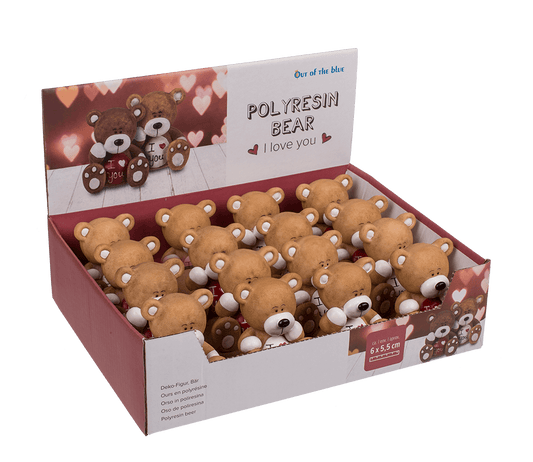 Polyresin bear, I love you,