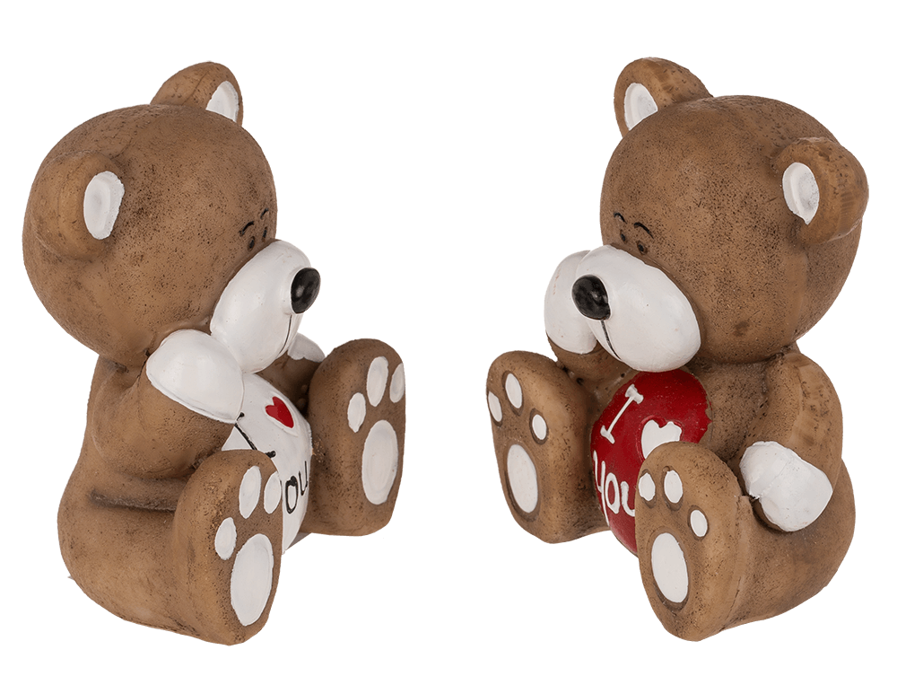 Polyresin bear, I love you,