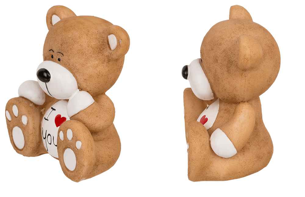 Polyresin bear, I love you,