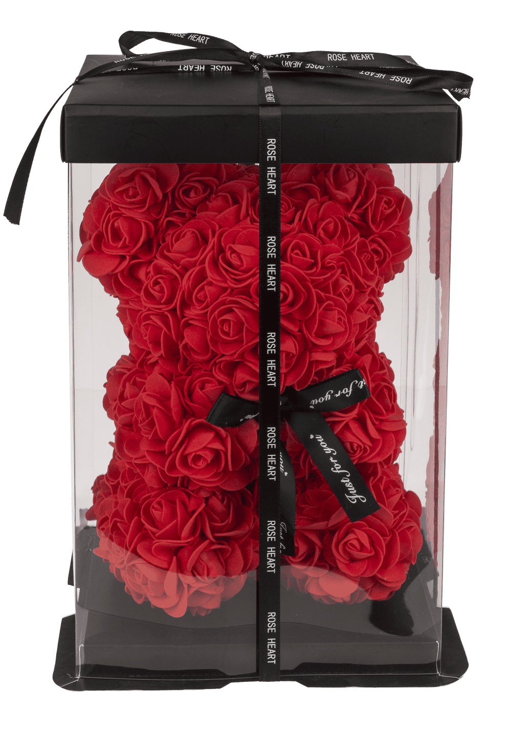 Rose bear, 25 x16 x16 cm in PET gift box,