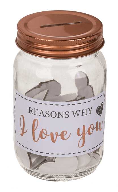 Mason jar, Reasons why I love you,