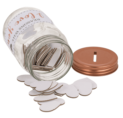 Mason jar, Reasons why I love you,