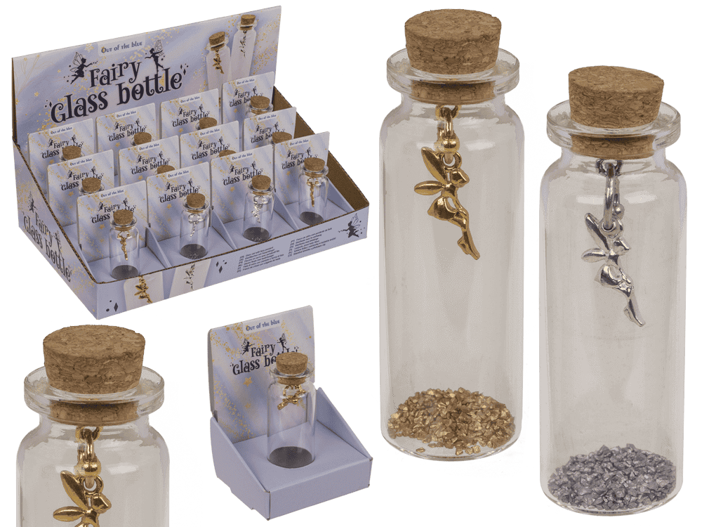 Glass vial with cork stopper, Magic,
