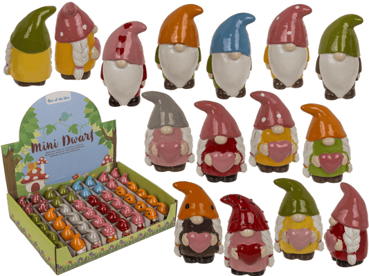 Mini Dwarf, 3 x 5 cm, Polyresin, 12 ass.