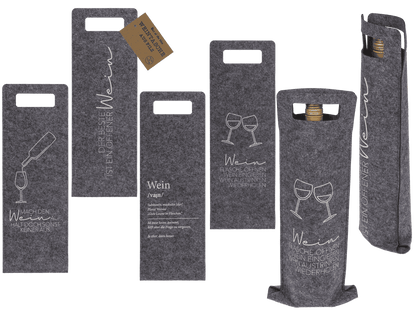 Felt wine bag,