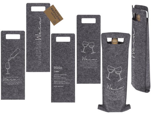 Felt wine bag,