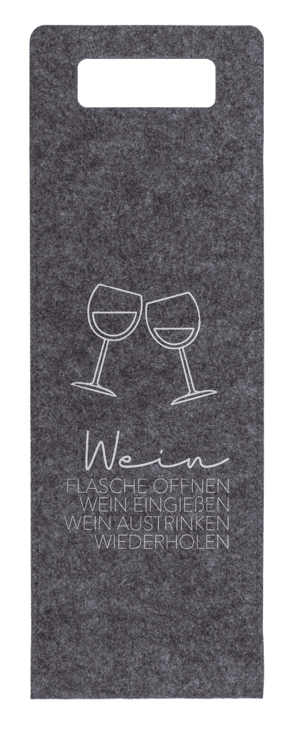 Felt wine bag,