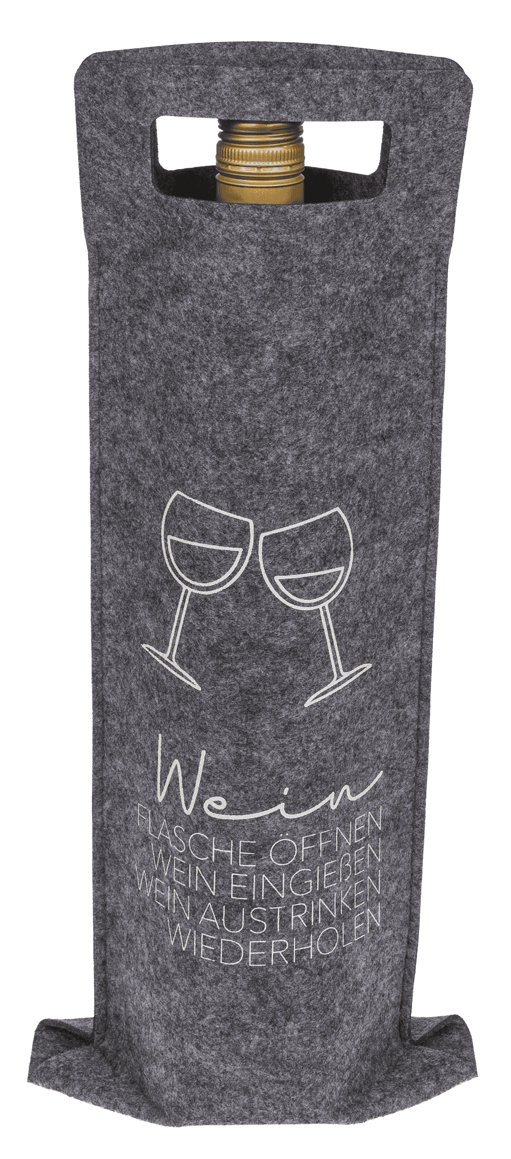 Felt wine bag,