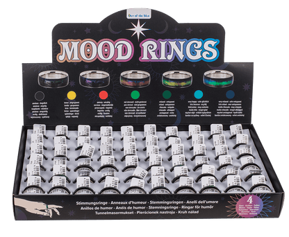 Stainless steel mood ring, Waves,