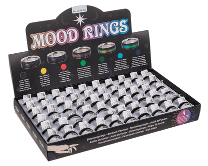 Stainless steel mood ring, Waves,