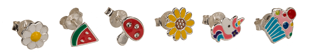 Stud Earrings, Kids collection,