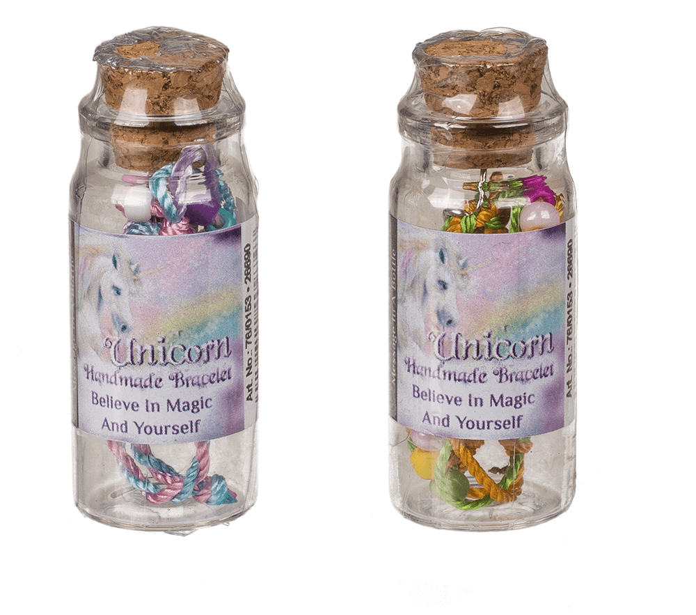 Textile bracelet with glass beads & metal pendant,