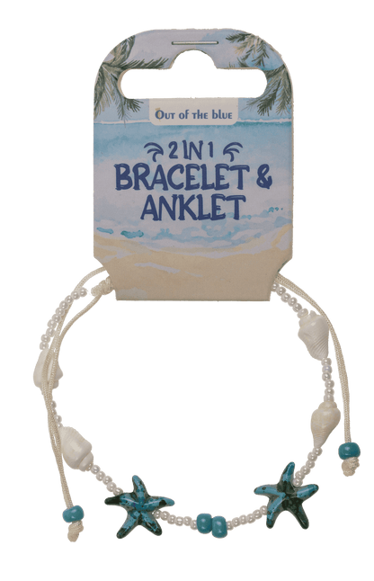 Pulsera/brazalete textil 2 en 1