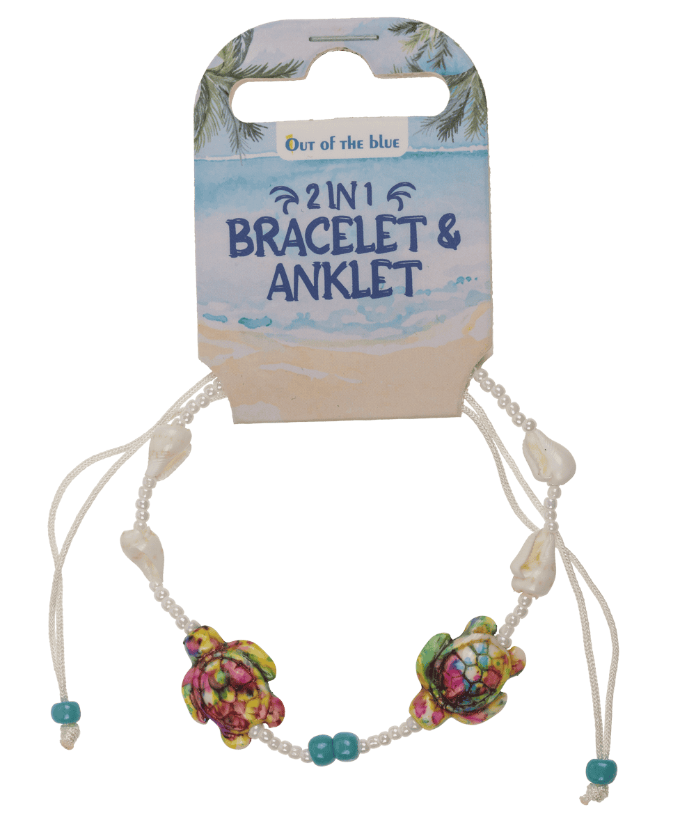Pulsera/brazalete textil 2 en 1