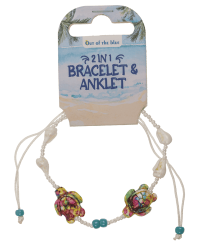 Pulsera/brazalete textil 2 en 1