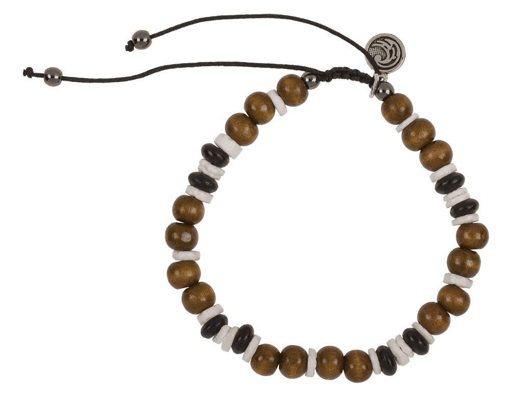 2 in 1 wooden bracelet/anklet, Surf Vibes,