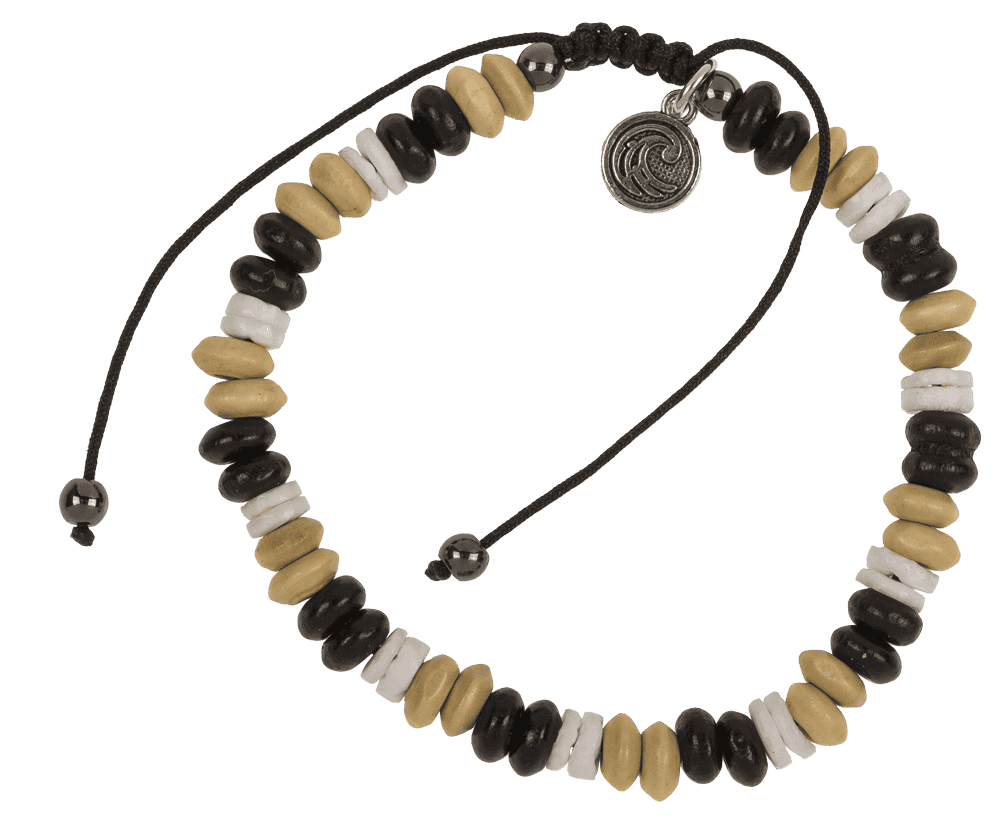 2 in 1 wooden bracelet/anklet, Surf Vibes,