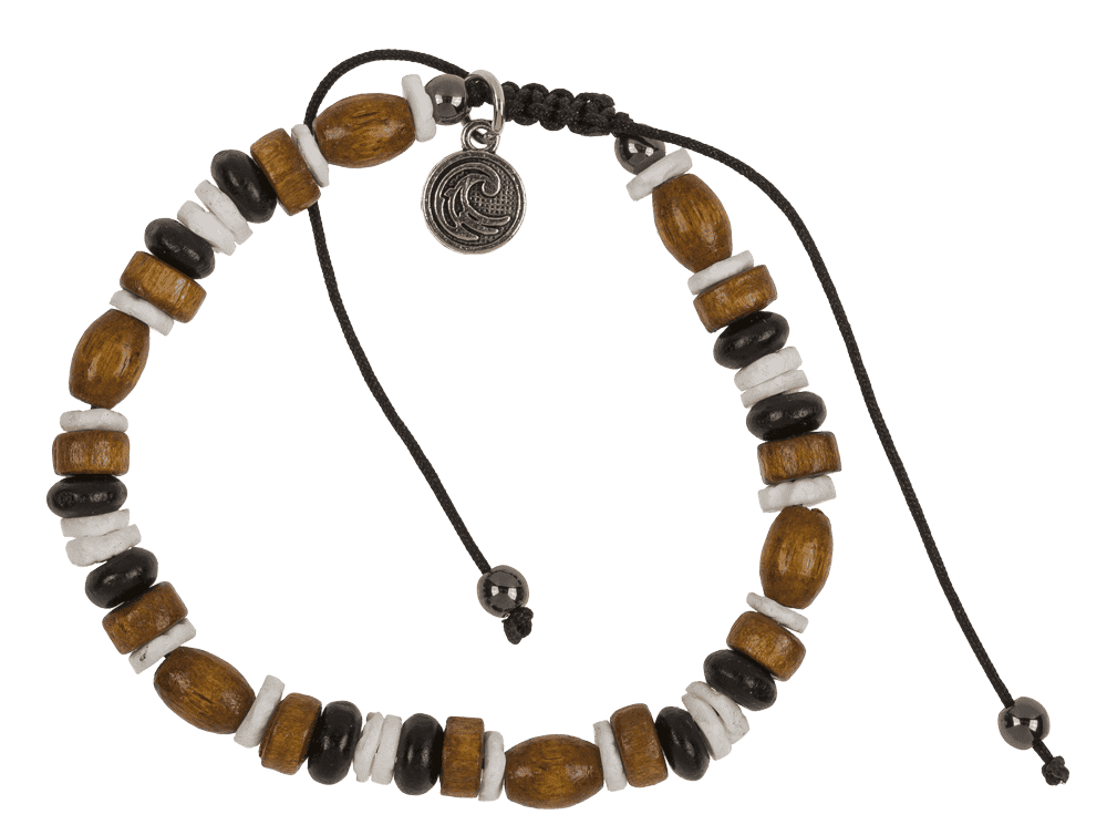 2 in 1 wooden bracelet/anklet, Surf Vibes,