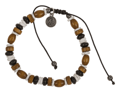 2 in 1 wooden bracelet/anklet, Surf Vibes,