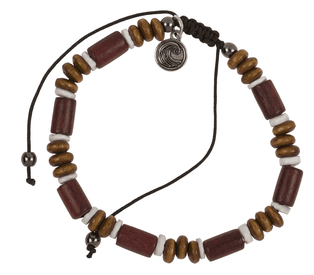 2 in 1 wooden bracelet/anklet, Surf Vibes,