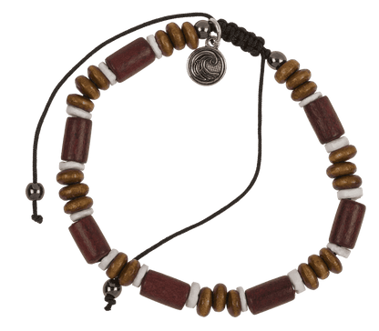 2 in 1 wooden bracelet/anklet, Surf Vibes,