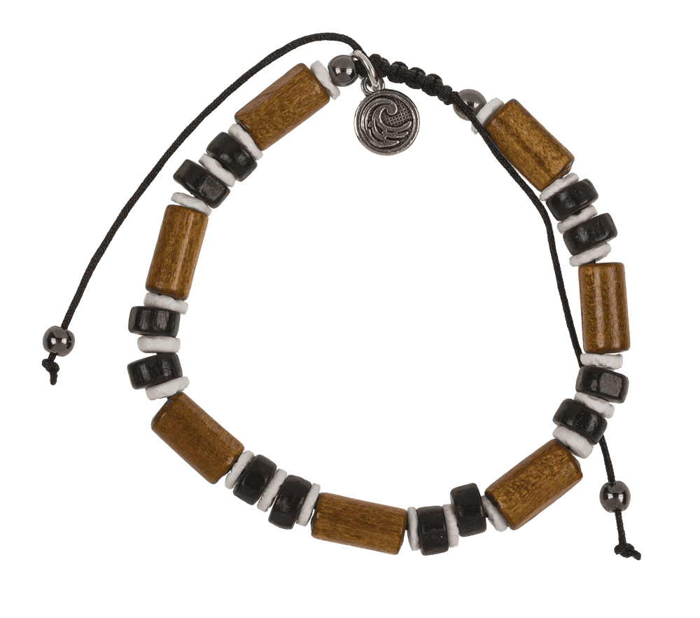 2 in 1 wooden bracelet/anklet, Surf Vibes,