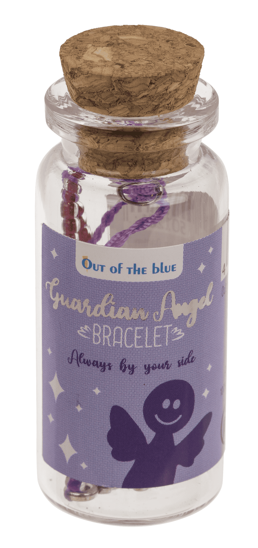 Bracciale in tessuto con perle di vetro e