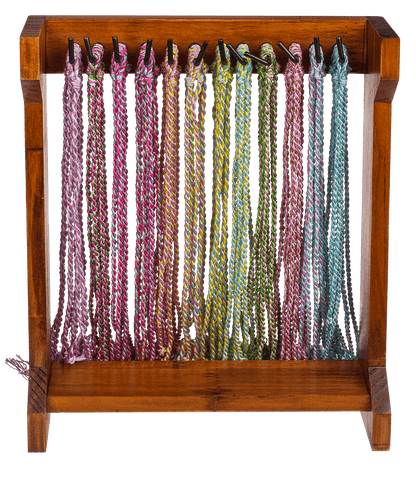 Textile bracelet, Pastel colours,