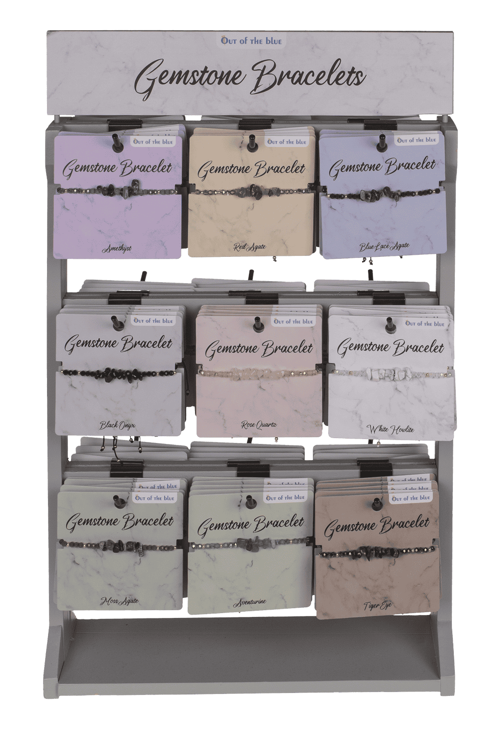 Glass bracelet with gemstones,