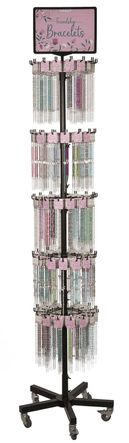 Metal bracelet with glass beads, Shiny,