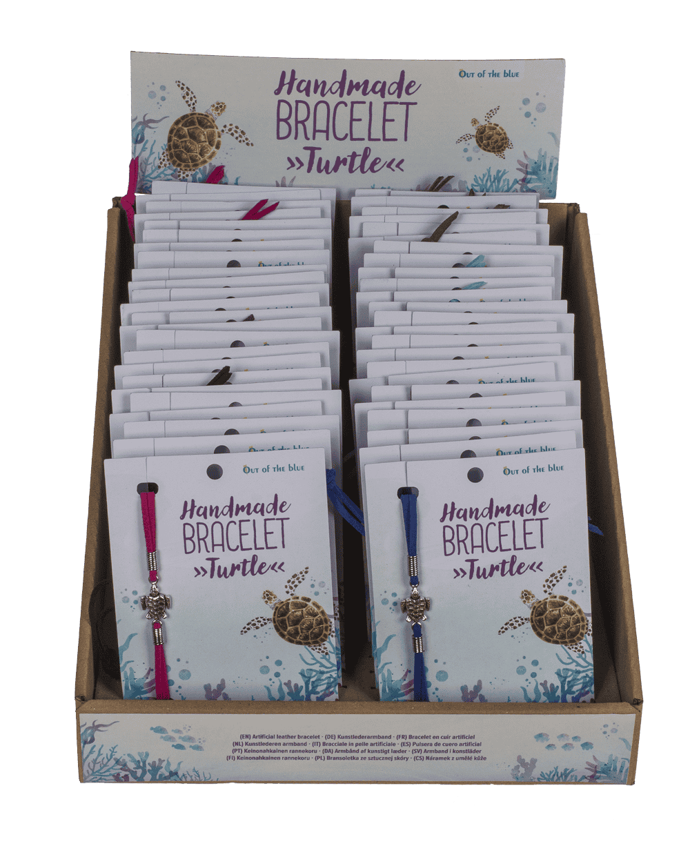 Artificial leather bracelet, Turtle,