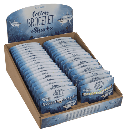 Cotton bracelet, Sharks,