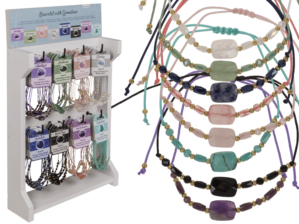 Crystal bracelet with gemstone, Crystal Dreams,