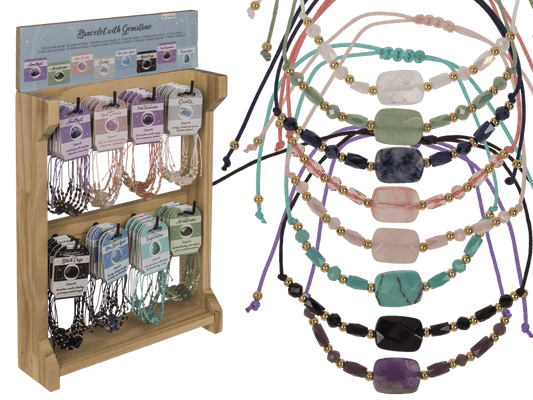 Crystal bracelet with gemstone, Crystal Dreams,