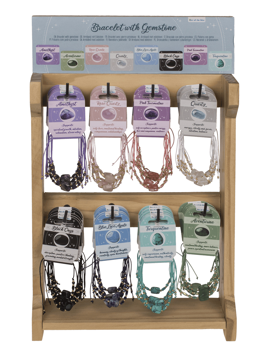 Crystal bracelet with gemstone, Crystal Dreams,